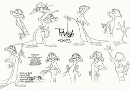 Timon cleanup model sheet