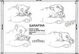 Sarafina model sheet