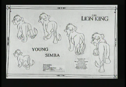 Young Simba walk cycle (rear view)